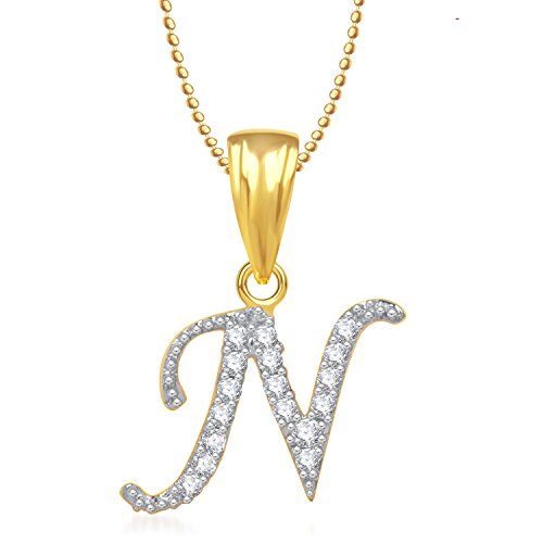 Letter Pendant Locket Gold Plated 