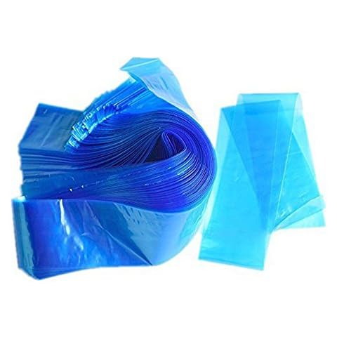 ATOMUS 100Pcs Disposable Tattoo Clip Cord Sleeves Blue Plastic Cover Bags Tattoo Pen Bag Tattoo Machine Accessories (# 01)… Cover