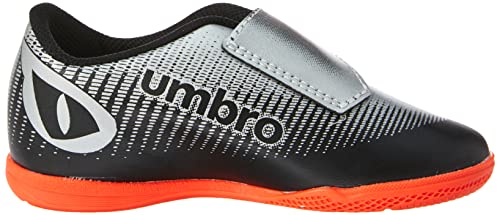 Chuteira Umbro Raptor 2.2 Kids Criança-Unissex, Preto/Prata/Coral, 27