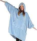 THE COMFY Dream | Lightweight Microfiber Fleece Wearable Blanket, Oversized Design with Hood from Shark Tank, Soft Oversized Pocket Blanket, Warm and Cozy Gifts