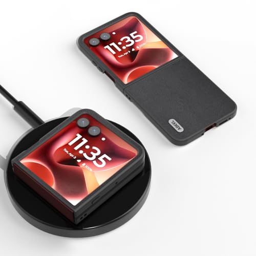 BellaCase Coque Moto Razr 60 Ultra,Étui en Cuir Véritable Moto Razr 60 Ultra,Élégant Conçu pour Le Boîtier Moto Razr 60 Ultra