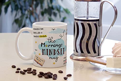 Image of The Morning Mindset Mug - Inspirational And Motivational Ceramic Mug 11Oz Designer Coffee /Tea Cup Arm573, 325 ML