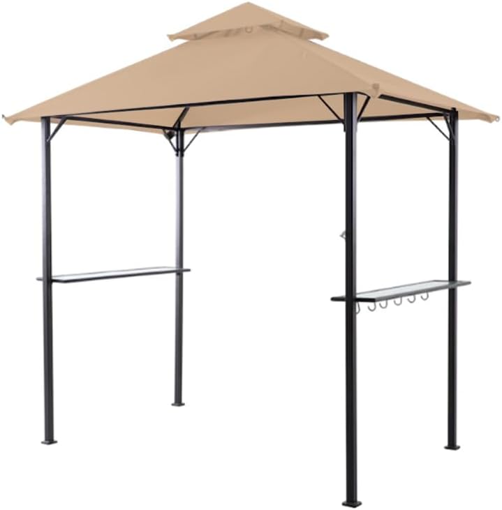 Garden WindsCustom Fit Replacement Canopy Top Cover Compatible with The Style Selections GFS20317S Grill Gazebo - Will Not Fit Any Other Model - Upgraded Performance RIPLOCK 350 Fabric