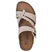 WHITE MOUNTAIN Shoes Hazy Footbed Sandal, Wood/Suede, 7 M