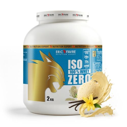 ISO WHEY ZERO 100% Pure Protéine - Pure Whey Protéine Isolate Savoureuse Pour Prise de Masse Musculaire - Assimilable Rapidement - 2kg - Saveur Vanille -...