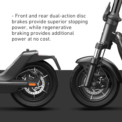 Image of NIU 100P /100F /300P /300X Electric Scooter Adult - E Scooter with Suspension, 600-1000W Peak Power, 18-37.3 Miles Max Range, Top Speed 17.4-23.6MPH, Commuting E-Scooter