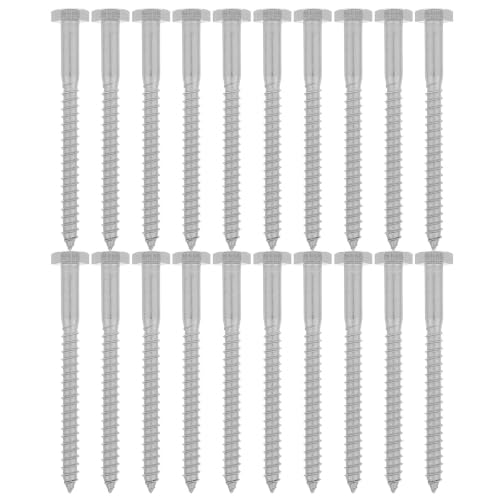 Tornillos autorroscantes de acero inoxidable para madera 1/4 cabeza hexagonal rosca rápida