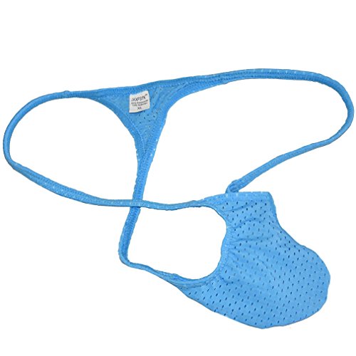 Jaxfstk 7Pcs/Lot Men's Breath Holes Micro Thong Sexy Mini Bikini Underwear Elastic String T-Back Tanga M #TOP2