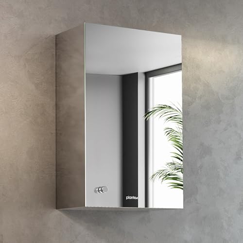 Plantex Bathroom Mirror Cabinet/304 Stainless Steel Bathroom Cabinet with Mirror/Bathroom Storage Cabinet/Wall Mounted Mirror Bathroom Cabinet (10x16 