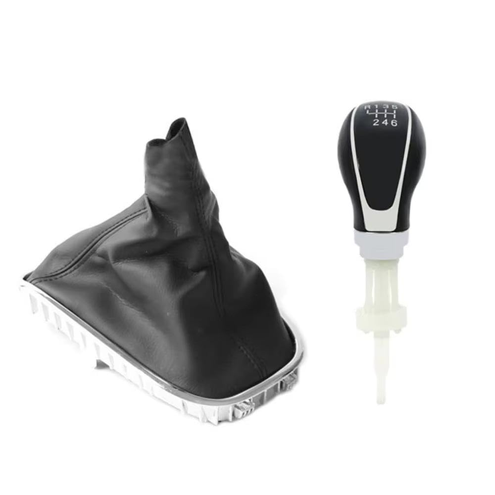POANBCGY Auto Parts 5 6 Speed Gear Shift Knob Lever Stick Gaiter Boot Cover Collar for Buick for Excelle Gt/xt for Opel for Astra 2009-2014(6 Speed Set)