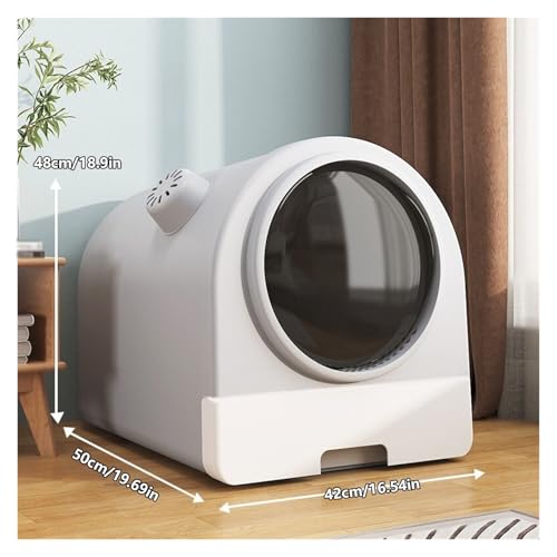Caja de Arena Cerrada para Gatos Extra Grande Verde miniatura 2