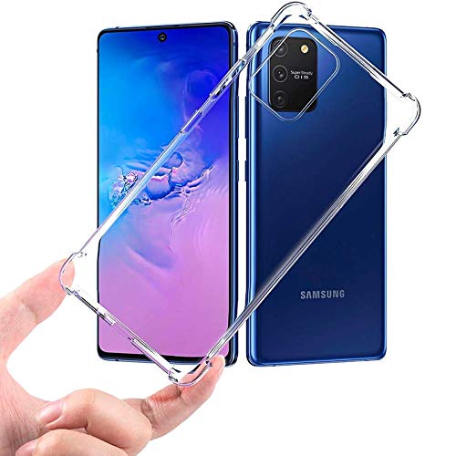 SkyTree Bumper Shockproof Soft TPU Back Cover for Samsung Galaxy S10 Lite 6.7" - Transparent (B085TR74Q4) Amazon Price History, Amazon Price Tracker