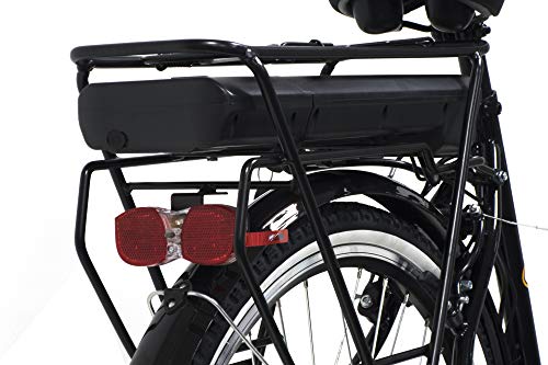 Denver Discovery E4000 E-Bike, City Bike mit 26 Zoll Rädern, Shimano 6-Gang-Schaltung für Damen, Schwarz