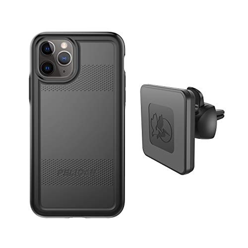Best Deal Cheap 🛒 Pelican iPhone 11 Pro Case, Protector Series – Military Grade Drop Tested, TPU, Polycarbonate Protective Case for Apple iPhone 11 Pro - with EMS Wireless Charging Vent Mount (Black)