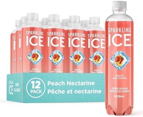Sparkling Ice Peach Nectarine Flavoured Sparkling Water with Zero...
