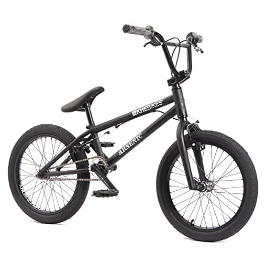 KHE BMX cykel Arsenic 18 tum patenterad Affix 360° rotor svart endast 10,1 kg!