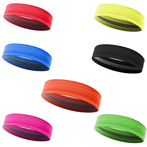 ubersweet Ubersweet® Quick Dry Fitness Band Non Slip Sweat Absorbent Yoga Sports Hband for Men and Women : Yellow-picture-14