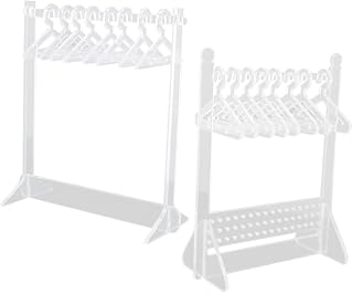 Acrylic Jewelry Stand Holder, Necklace Earring Display Organizer 2 Sets | Stable Desktop Base, Dressing Table Use, Display and Organize Pieces, Beautiful Charming Premium Texture