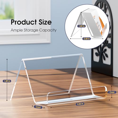 image for MaxGear Acrylic Business Card Holder for Desk, Business Card Holder Di