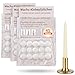 Wachsklebeplättchen 45er-Set – sichere Befestigung für Kerzen, wiederverwendbar und einfach anwendbar – verhindert Verrutschen auf allen Oberflächen – ideal für Advent, Hochzeit und Alltag