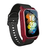 customty Orologio intelligente con rilevamento delle cadute per anziani, localizzatore GPS e allarme Sos, Videochiamata 4G HD, impermeabile, ideale per demenza/alzheimer (rete)