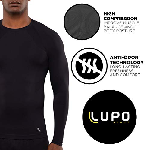 Camiseta Térmica ,Lupo,masculino,Preta ,M