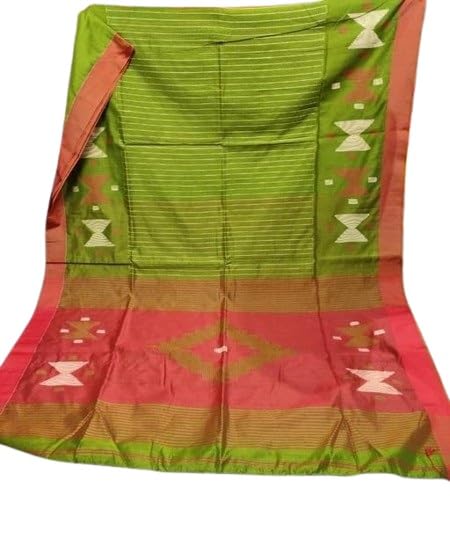 Cotton Striped Saree With Matching Blouse Piece-image-15