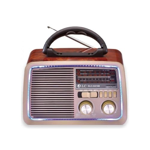 راديو صغير USB بمكبر صوت هاي فاي يعمل بالبلوتوث وضوء بلوتوث ...