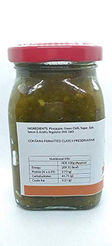 Image of ARKOS Homemade Chilli pineapple Sauce 200gm with 100% natural ingredients,Hot, Tangy, Sour, & Spicy with Authentic Chinese flavour Chilli Pineapple Sauce thick liquid eaten with food to add flavour, Hari mirchi ka Pineapple, Anaanaas,Ananasa, Painapil Sauce, No Artificial Flavours and Colors,Perfect for Spring Rolls, Grilled Chicken, Noodles, Dipping sauce any fried items.