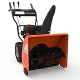 Yard Force YF24-DS21-GSB2 24-Inch Dual-Stage Gas Snow Blower, 208cc Briggs &...