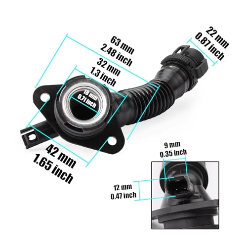 Manguera de ventilación del cárter para 535i 2011-2016 y GT 11127584128 3