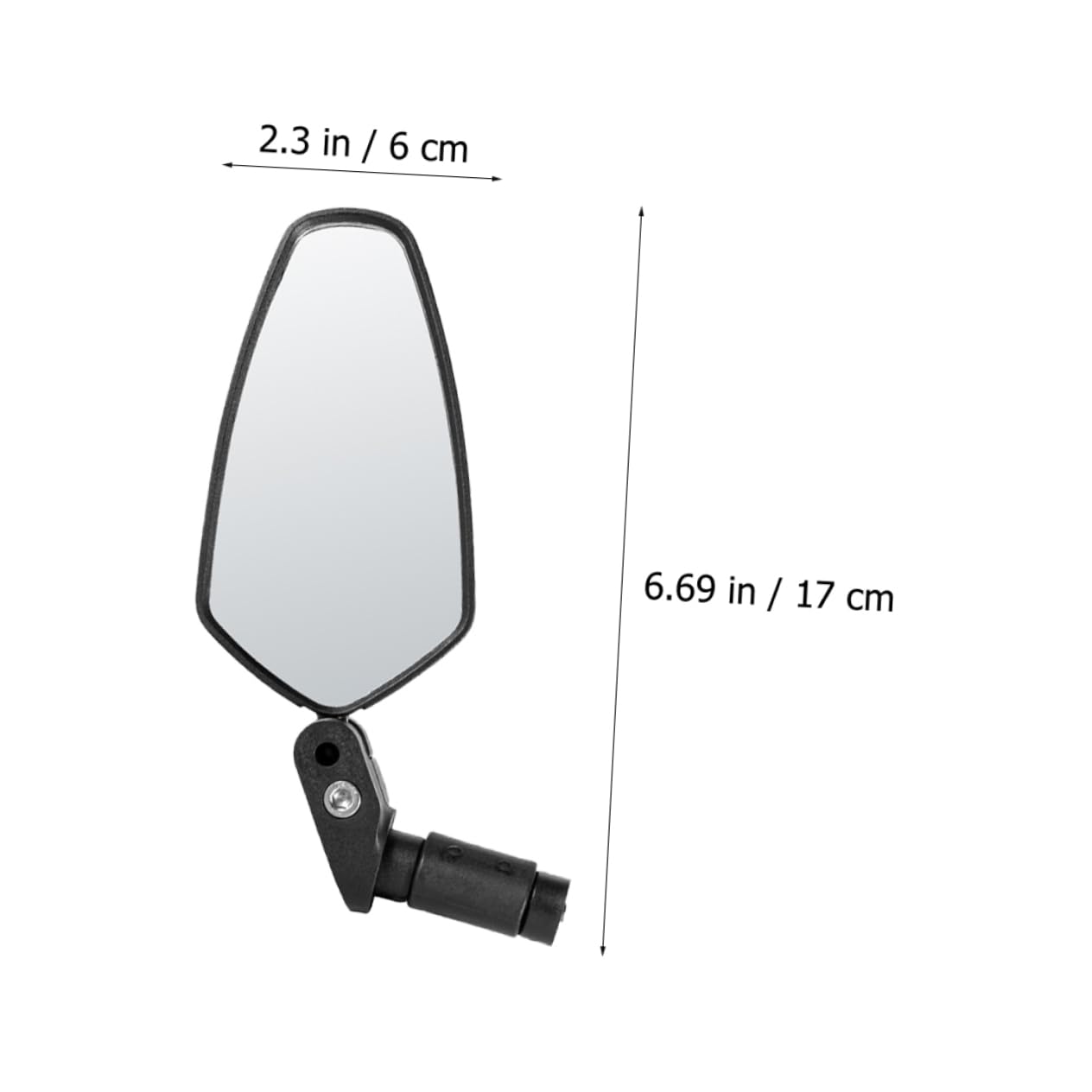 POPETPOP 1Pc Reflective Bike Mirror Handlebar Rearview Mirror for Mountain Bikes Easy Tool Installation Lightweight and Compact Design for Enhanced Safety