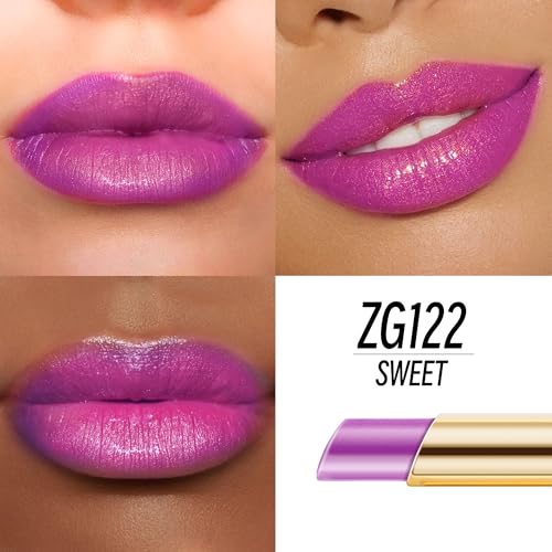 Image of Depuplum Purple Lipstick Moisturizing for Women Shimmer Tinted Lip Balm Hydrate Nourish Lip Gloss Vegan& Cruelty Free Lip Makeup, ZG122 Sweet