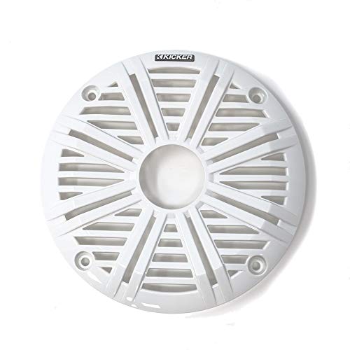 Image of KICKER 6.5 inch LED Marine Speakers (3 Pair) White Salt Water Grills OEM Replacement Speakers