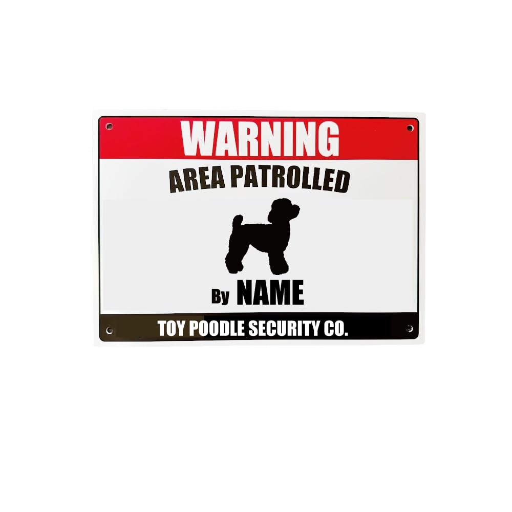 Amazon | トイプードル 名入れ看板 犬種別ドッグシルエット 看板