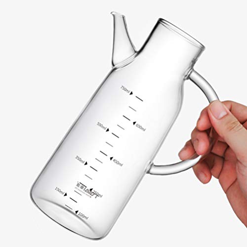 NICEXMAS Dispensador de Azeite de Oliva Garrafas de Vinagre Galheteiro de Garrafa de Vidro Com Tampa