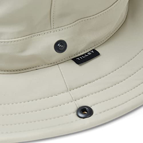 Tilley Rain Hat, UPF 50+ Sun Protection, Wind Resistant & Breathable, Hidden Crown Pocket, Adjustable Fit, Travel Ready, Stone, Medium by Tilley - Image 2