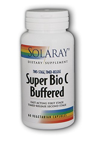 Solaray Super Bio C Buffered Vegan, Veg Cap (Btl-Plastic) 1000mg | 60ct