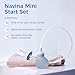 Navina Mini Start Set - Low-Volume Irrigation System for Instant Relief – Comfortable, Discreet, and Reusable - Includes 185ml Water Bulb, Extension Tube, and 5 Rectal Cones