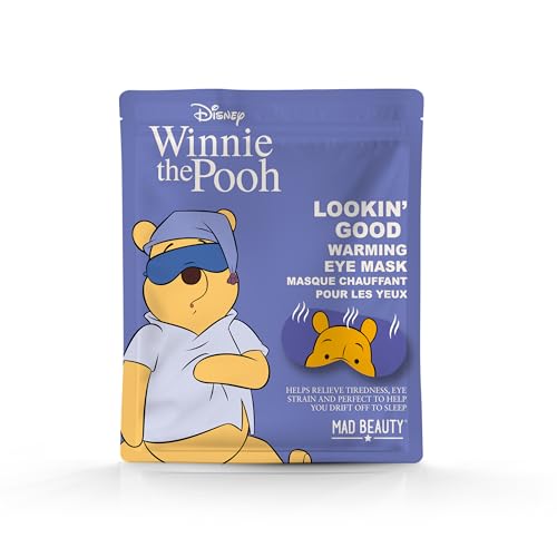 Disney Winnie the Pooh Warming Eye Mask | Officially Licensed | Self-Heating | Single Use | Soothes Tired Eyes | Relaxation Gift | Mad Beauty