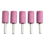 High Hardness Chrome Corundum Polishing Abrasive Stone 6mm Shank Wear Resistant Grinding Tool for Jade Wood Metal Industrial Renovation Work(6x16)