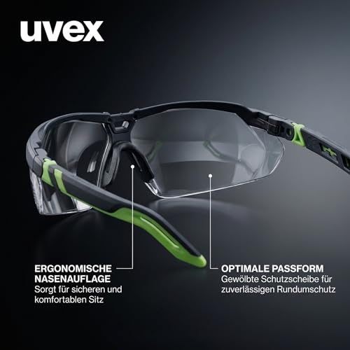 Uvex i-5 - Premium-Schutzbrille - Bügelbrille - extrem kratzfest, beschlagfrei & verstellbar