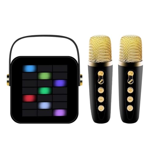 Xbsduih Altavoz Bluetooth PortáTil InaláMbrico Bluetooth 5.3 de Audio con Barra de Sonido de Graves Intensos con Luz de CaptacióN de MicróFono, Negro