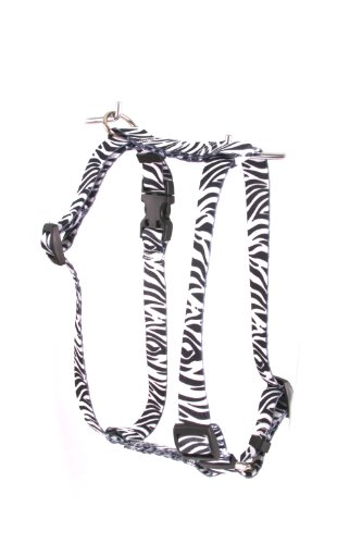 Image of Yellow Dog Design Step-In Harness, Large, Zebra Black