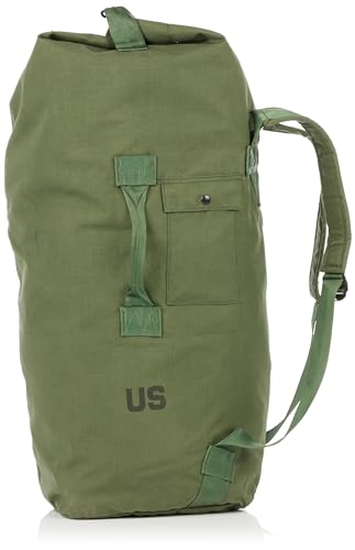Military Outdoor Clothing Previously Issued Government Olive Drab Cordura 2 Strap Duffle Bag3