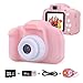EMISK Kids Digital Camera for Girls Age 3-10, Toddler Cameras Mini Cartoon Rechargeable Video Camera with 2 Inch IPS Screen and 32GB SD Card Child Camcorder Toy Gift for Kid's Birthday