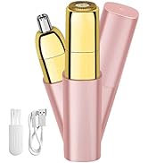 Mini gezichtshaarverwijderaar voor vrouwen, lippenstift, 2-in-1 ladyshaper, voor gezicht, wenkbrauwen