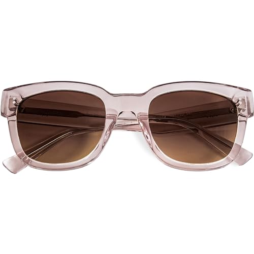 Sunglasses for Women in a Oversized Bold Handcrafted Acetate Rectangular Frame - Full UV400 Protection - LIV2