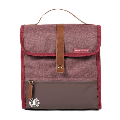 Arctic Zone Heathered Eco Lunch Sack - Lunch Box Bag - Wine