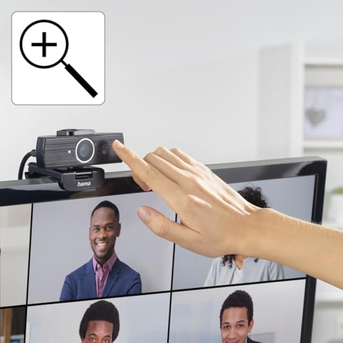 Autofokus im Fokus und mattem ABS-Gehäuse - Detailansicht von Hama 4K Webcam Laptop Test 2026 – Dealfoxx.de